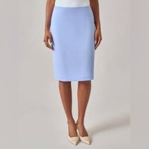 Kasper Periwinkle Pencil Skirt Knee-Length